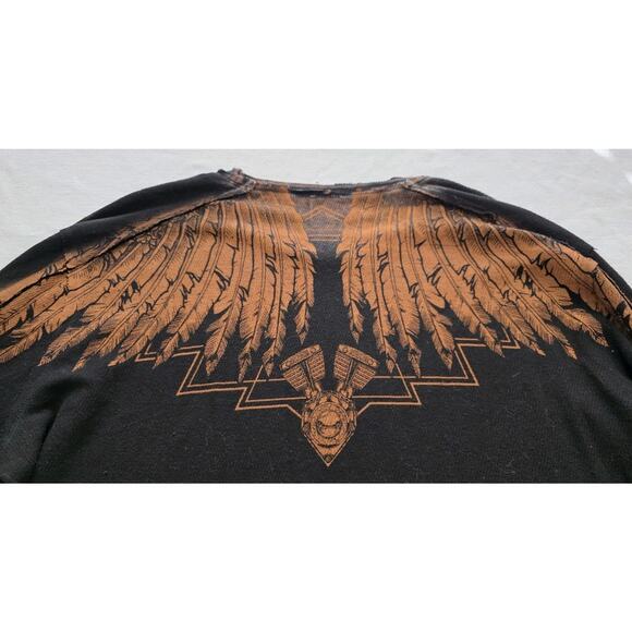 VINTAGE Affliction Reversible Thermal Long sleeve Early 2000s Y2K XXXL Men’s - Picture 8 of 14